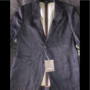 ERMENEGILDO ZEGNA Trofeo Denim Blazer Size 50/L